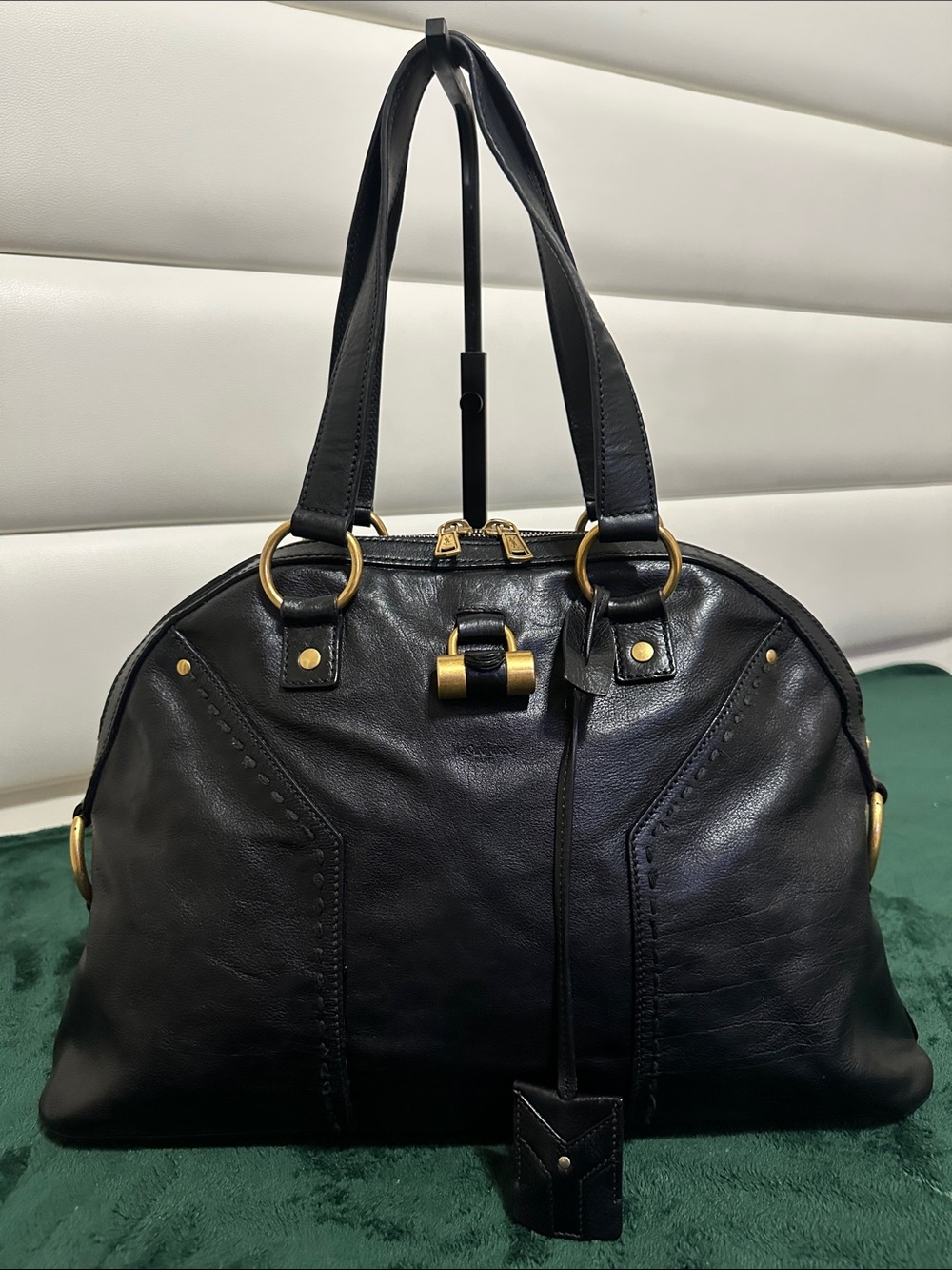 YSL Muse Leather Dome Bag